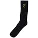 CAROLINA HOSIERY / BROWNING Crew Length Fine Gauge Cotton Dress/Casual Wear Socks - Large Black 8389