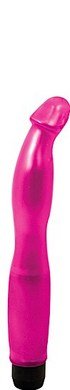 6 inch Pearlshine G-spot Vibrator - Pink (Package Of 6) Half Case