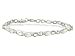 14K White Gold Genuine Oval Opal and Diamond Bracelet