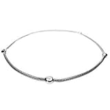 14K White Gold Snake Anklet Bracelet 10, with Bezel Set Diamonds