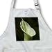 Silky White Flower. An elegant silky white floral design. Great gift for her for all occasions. - Full Length Apron With Pockets 22w X 30l