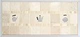 Broan Classico Decorative Backsplash, 30 W  x 20 H, Tumbled Marble
