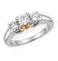 18kt. & 24kt. Two Tone, 1 ct. tw. Diamond Anniversary Ring