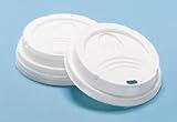 Plastic Dome Lids for 12 oz and 16 oz Paper Hot Cup, 1000/Carton DXSD9542