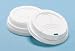 White Plastic Dome Lids For Hot Cups (DIXD9542) Image