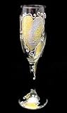 Bride's Heirloom Design - Hand Painted - Flute - 6 oz.