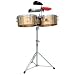 Latin Percussion LP257-BZ Tito Puente 14 and 15 Bronze Timbales