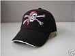 Pirate Baseball HAT Embroidered - Jolly Roger Skull on front, Surrender the Booty on back