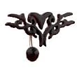 Reverse Tribal belly button ring