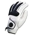 Golfhandschuh SWING Leder Herren-Gr. XXL weiss mit schwarz
