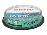 Produkt-Bild: Sony 10DPR215BSP Double Layer 8,5GB DVD+R Speichermedium (10er pack)