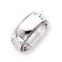 Sterling Silver 8mm Milgrain Band - Size 9