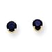 14k 4mm Round September/Sapphire Post Earrings