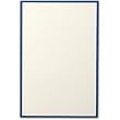 25 Pearl White Cards with Regent Blue Border
