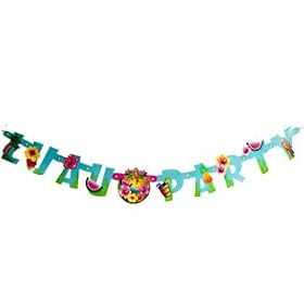 Luau Party Jointed Banner