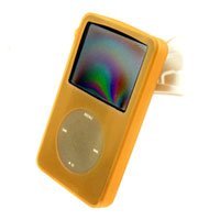 Cellet iPOD Video 60GB 80GB Orange Silicon Case