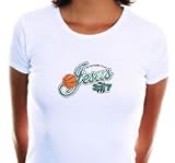 Jesus Basketball (In His Name I Play) Cap Sleeve T-Shirt