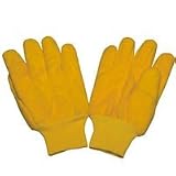 MINTCRAFT GV-766Y MENS YELLOW CHORE GLOVE PACK OF 12