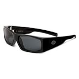 Harley-Davidson® Men's Black Spire Performance Eyewear. High-impact, scratch-resistant lenses.