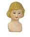 Set of 4 Beautiful Blonde Porcelain Bisque Doll Head