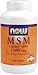 MSM 1500 1500 mg 200 Tabs ( Methylsulphonylmethane ) NOW Foods