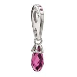 Chamilia Cabaret Collection Briolette Fuchsia Bead * Authentic Sterling Silver New