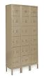 Storelogic 2HFK8 Unassembled Locker, W 36, D 18, H 78, Tan
