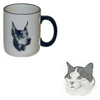 Shorthair Country Mug, Porcelain by Rosalinde (12 oz.) by Porcelain Rosalinde