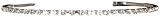 Caravan Silver Tone Swarovski Crystal Stone Metal Headband