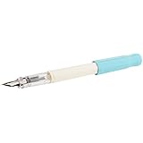 Pilot Kakuno Fine-Nib Fountain Pen, White Body Soft Blue Cap Body (FKA-1SR-SLF)