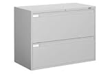 36W 2 Drawer Binder Lateral File - Gray