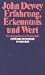 Erfahrung, Erkenntnis und Wert