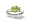 14K White Gold Genuine Oval Peridot 3-Stone Ring - Size 4