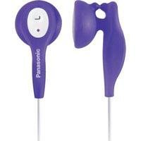 Panasonic RP-HV21-V In-Ear Earbud Heaphones with Built-in Clip (Violet)
