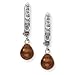 14k White Gold Diamond Fascination Chocolate Pearl