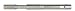 Hitachi 725735 SDS Max 18-Inch Long 1:8 Tapered Shank for Hollow Core Bits
