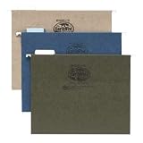 Pendaflex 74542 100% Recycled Hanging File Folders, 1/5 Cut, Letter Size, Natural, 25/box
