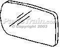 MIRROR GLASS bmw 740IL 740-il 95-01 740I 740-i 750IL 750-il view lh