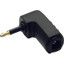 Electronics: VELOCITY RIGHT ANGLE ADAPTER   TOSLINK TO MINI PLUG