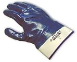 ArmorTuff(R), Standard Weight, Fully Coated Jersey, Blue, 3 in Plasticized Safety Cuff, X-Large [PRICE is per DOZEN]
