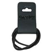 Smoothies Wide Flat Seamless Pony Tail Holders Black 3 Pack