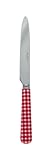 Sabre - Vichy - Couteau à Dessert - Rouge - Inox - 18/10