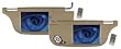 Pyle PLVS7TN Tan Hard Plastic 7'' TFT Left And Right Sun Visor Monitors