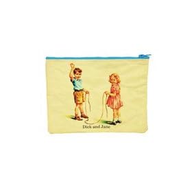 Get Real Zipper Pouch Dick & Jane