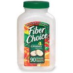 Fiber Choice Fiber Supplement, Orange-Flavored Chewable Tablets, 90-Count Bottles (Pack of 2)