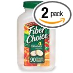 Fiber Choice Fiber Supplement, Orange-Flavored Chewable Tablets, 90-Count Bottles (Pack of 2)