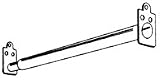 Adjustable Closet Rod - Adjust 48 inch to 72 inch