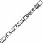 14K White Gold. Fancy Men's Bracelet
