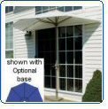 OFF THE WALL BRELLA 9 Ft. Blue Sunbrella Half Umbrella