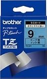 BROTHER TZテープ TZ-521 ラミネートテープ(青地/黒字) 9mm の評価・レビュー